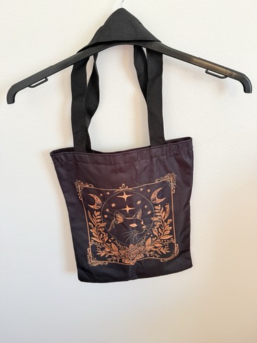 Black cat tote - tote, bag