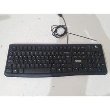 Logitech K120 Y-U0009 Full-Size Keyboard Black Wired QWERTY Standard Plug & Play