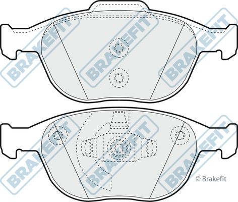 Apec blue front brake - front, set