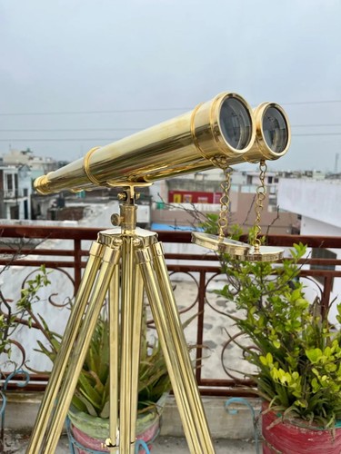 Functional brass binocular - functional,