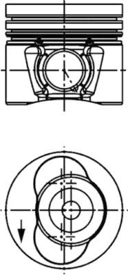 Piston for ii van lt - vw:lt, van,lt