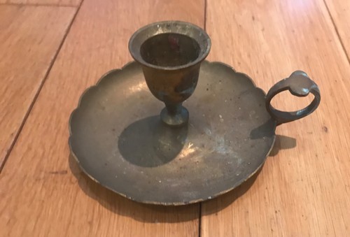 Vintage brass candle holder - vintage,