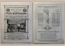 Advertising sheet German Luxfer prism syndicate skylights with price list around 1910