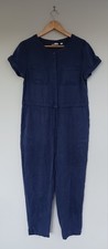 Stylish Ladies Fat Face Navy Blue Boiler Suit Size UK 10 reg