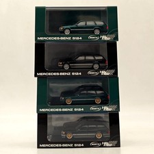 Mortal 1:64 Mercedes-Benz S124 Wagon Diecast Toys Car Models Gifts Black/Green