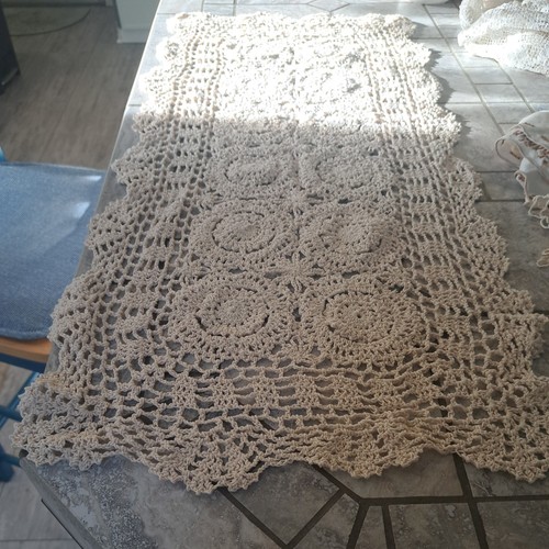 Vintage crochet rectangle - vintage,