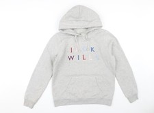 Jack Wills Women's Grey Hoodie