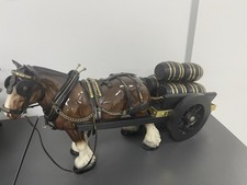 Horse Wagon with Barrels