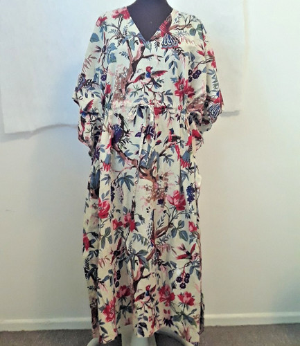 Tropical floral birds maxi - birds,