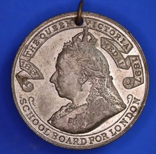 1901 Victoria London School Attendance medal, 38mm  [30722]