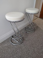 House Of Fraser Bar Stool White Cushion 
