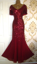 Goddiva Size 18 Sequins Long