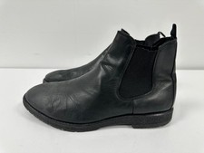 Zara Man Black  Leather Ankle