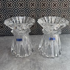 Waterford Crystal Vase or Candle Holder Marquis Art Deco Style 6 in Tall