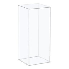 21x16x41cm Acrylic Display Case Clear Dustproof Protection Box Showcase
