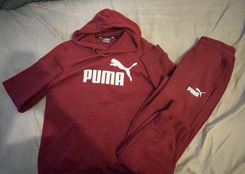 Puma men burgundy - burgundy, fleece