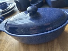 Large  Collection of  Kalahari Sands Blue / Gourmets Pride Crockery 