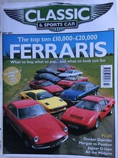 C&SC 02/07 FERRARI MG MIDGET LINCOLN CONTINENTAL MORGAN 4/4 PANTHER LIMA DAIMLER