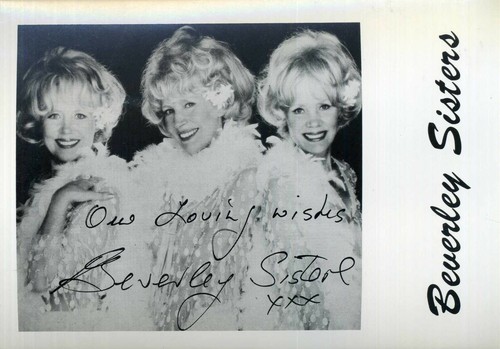 Beverley sisters signed - beverley,