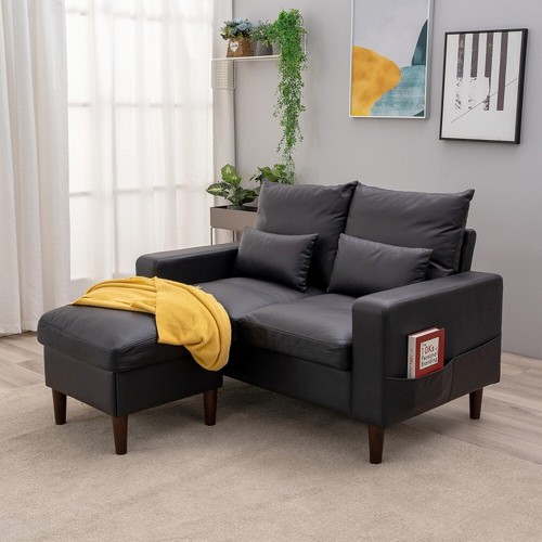 Artificial leather sofa 3 - leather, 2