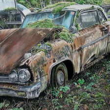 Classic Car Art, Salvage Yard