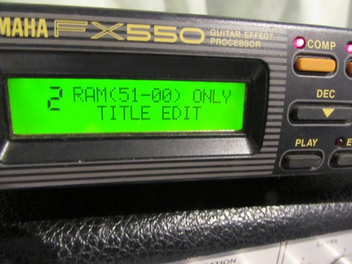 Yamaha 550 guitar effects - fx,