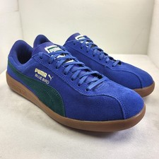 PUMA Blue Bird Mens Trainers Suede Blue Green UK7 (X381)