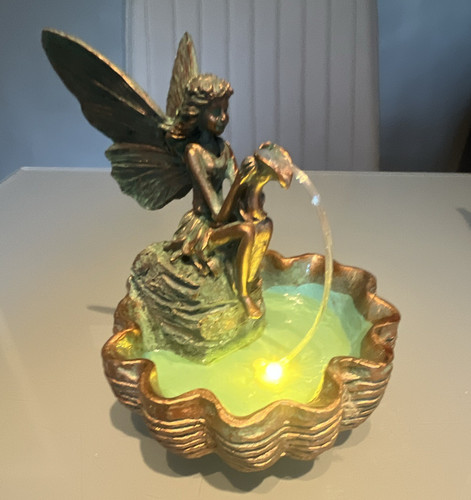 Fairy resin tabletop fountain - fairy,