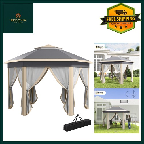Hexagon pop gazebo party - up,