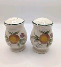 Cloverleaf Peaches & Cream Salt And Pepper Shakers 