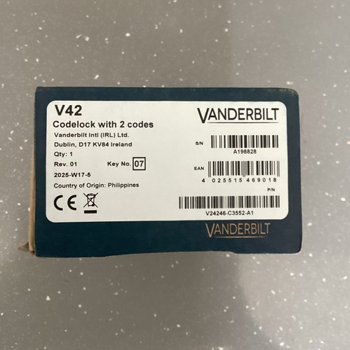 Vanderbilt v42 bewator - vanderbilt,