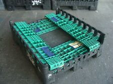 6  x Shallow Magnum Folding Pallet Boxes Dolav Storage 1200 x 1000 x 595mm