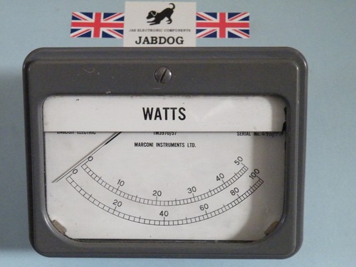 Marconi test gear panel - ex,