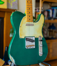 Tele  Custom alder body Sherwood Green nitro relic with F Japan neck - unique!