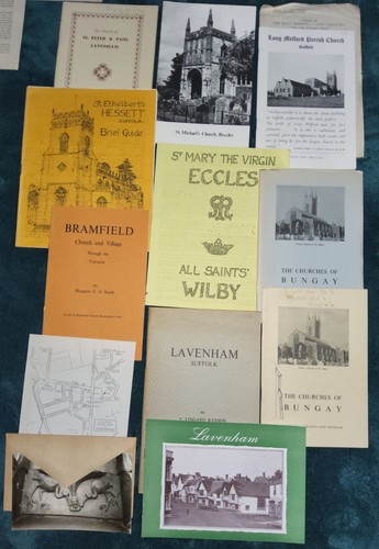 Vintage suffolk church town - vintage,