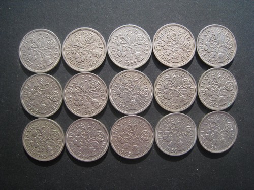 Elizabeth sixpence set - elizabeth, 1953