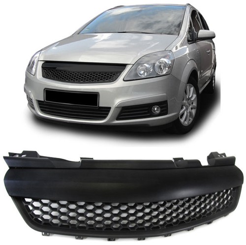 Black front hood grill opc - black,