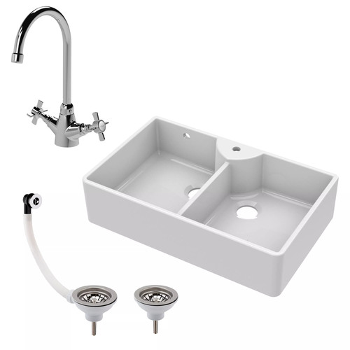 Traditional fireclay double - traditional,