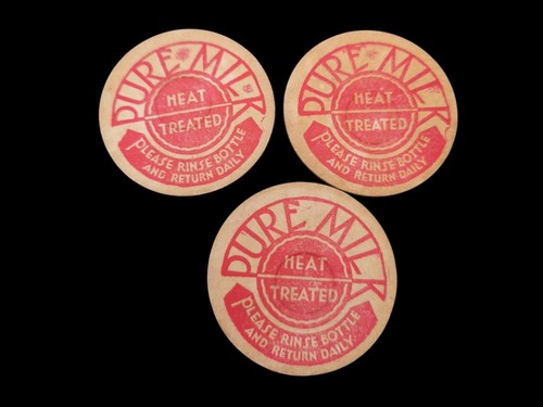 Antique cardboard milk top - 3,