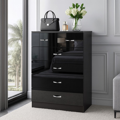 Drawer black sideboard - 6,