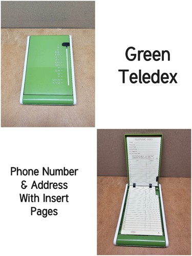 Green teledex made in japan - teledex,