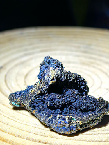 Natural deep blue azurite - natural,