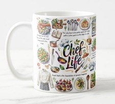 Chef life fun ceramic mug - -,