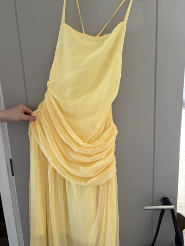Women yellow maxi dress with - women's,