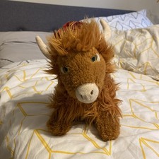 Keel Toys Fluffy Highland Cow Plush with Tartan Hat – Keeleco  Soft Toy - VGC