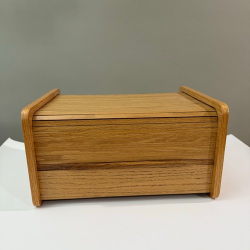 Wood box roll top tambour - box,