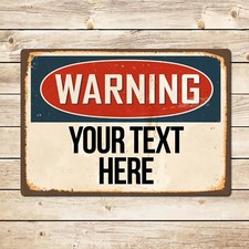 Personalised warning door - warning,
