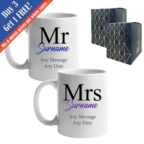 Personalised and mrs mug - mr,