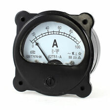 Class 2.5 Accuracy AC 0-100A Dial Analog Panel Ammeter Meter Gauge Black