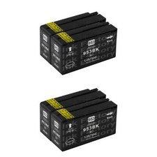 Ink For HP Officejet Pro 8710 Printer 953XL H Cap Black cartridge Compatible x 4